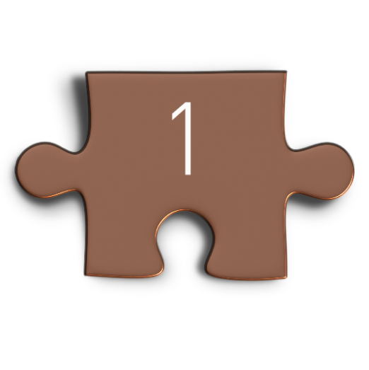puzzle piece with number 1 in it