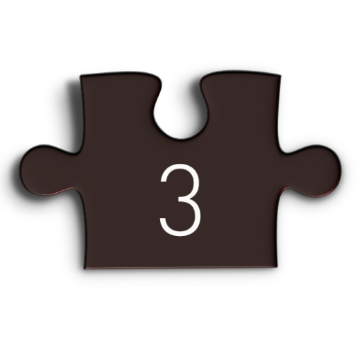 puzzle piece with number 3 in it